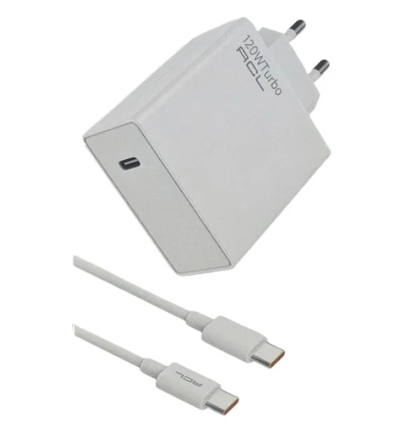 Ac-108 120Watt Turbo 1Xusb-C, 1Metre C To C Kablolu Duvar Şarj Aleti Seyahat Şarj