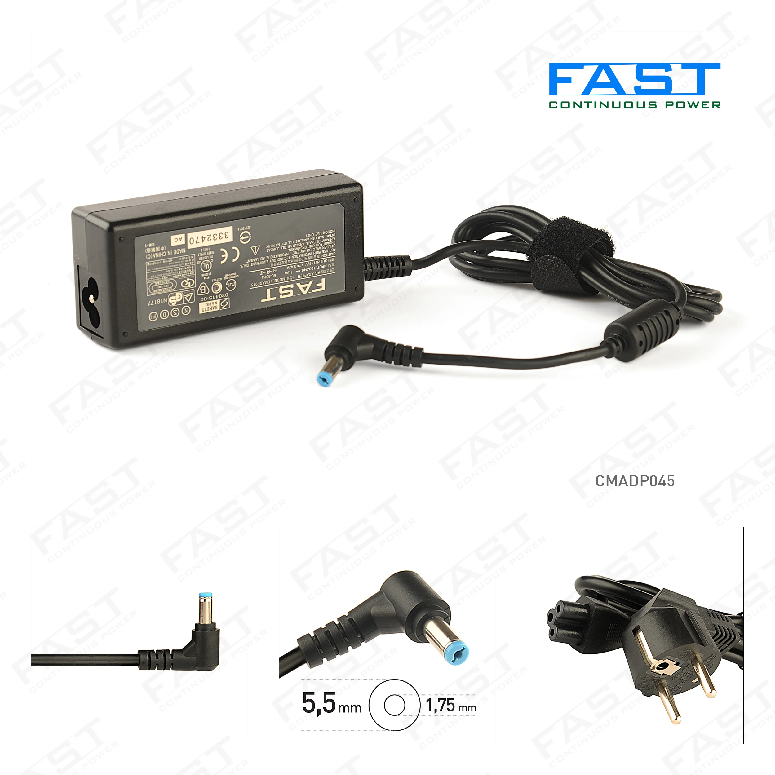 ACER CMADP045 65W 19V 3.42a 5.5 - 1.7mm NOTEBOOK ADAPTÖR C45