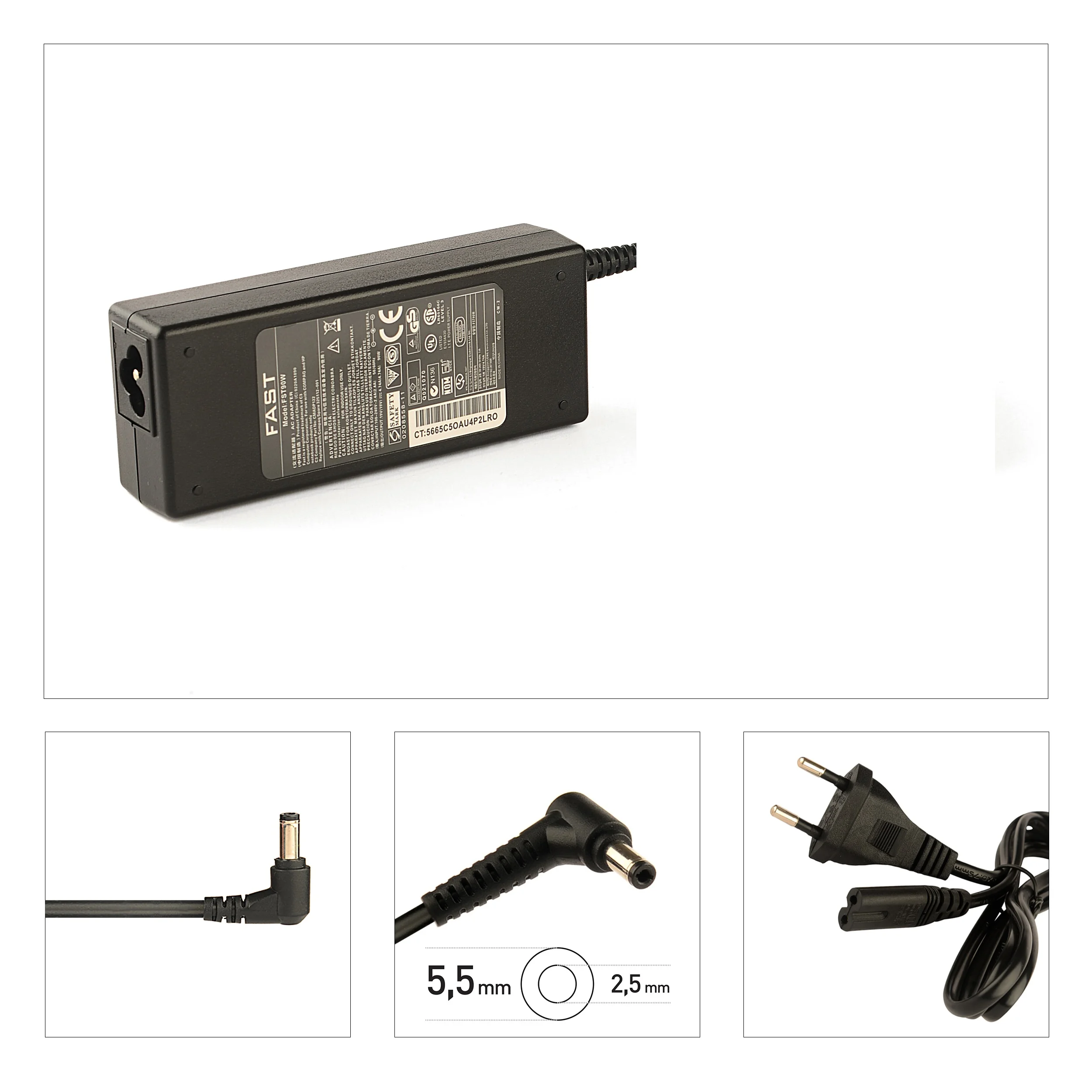 FAST CMADP107 72W 12V 7a  5.5 - 2.5mm ADAPTÖR C107  - SMY 1611M