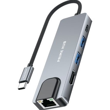 FH20 5-In-1 Usb-C Çoklayıcı Adaptör  100W Pd Hızlı Şarj  4K HDMI Ethernet 2x USB 3.0