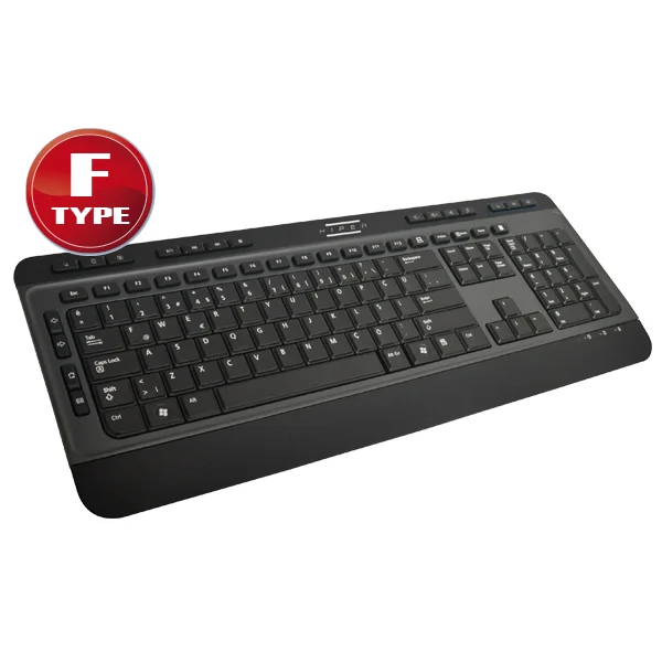 Hiper F-3900 USB Slim Siyah Multimedia Klavye