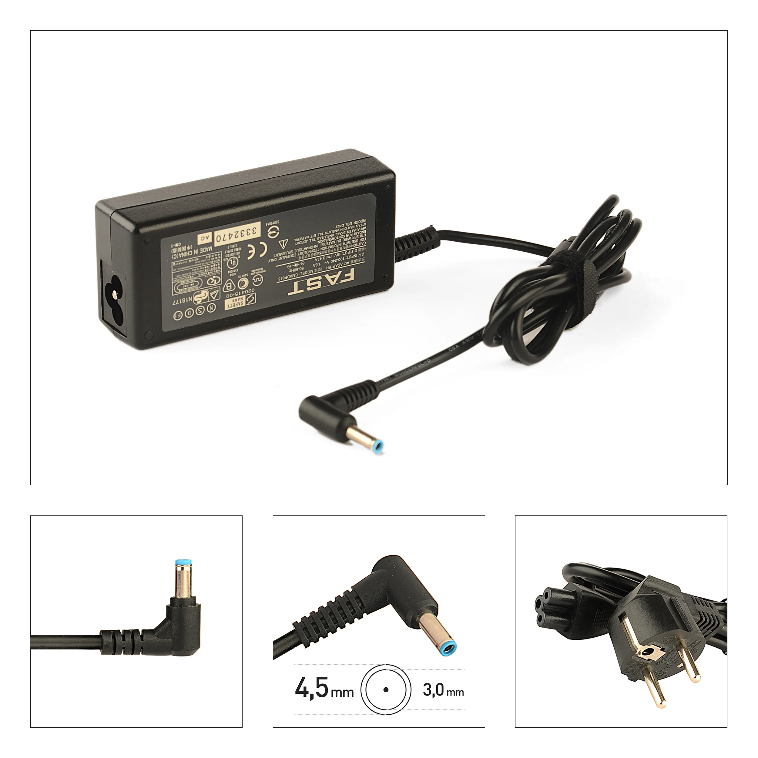 HP CUADP065 65W 19.5V 3.33a 4.5 - 3.0mm NOTEBOOK ADAPTÖR CU65