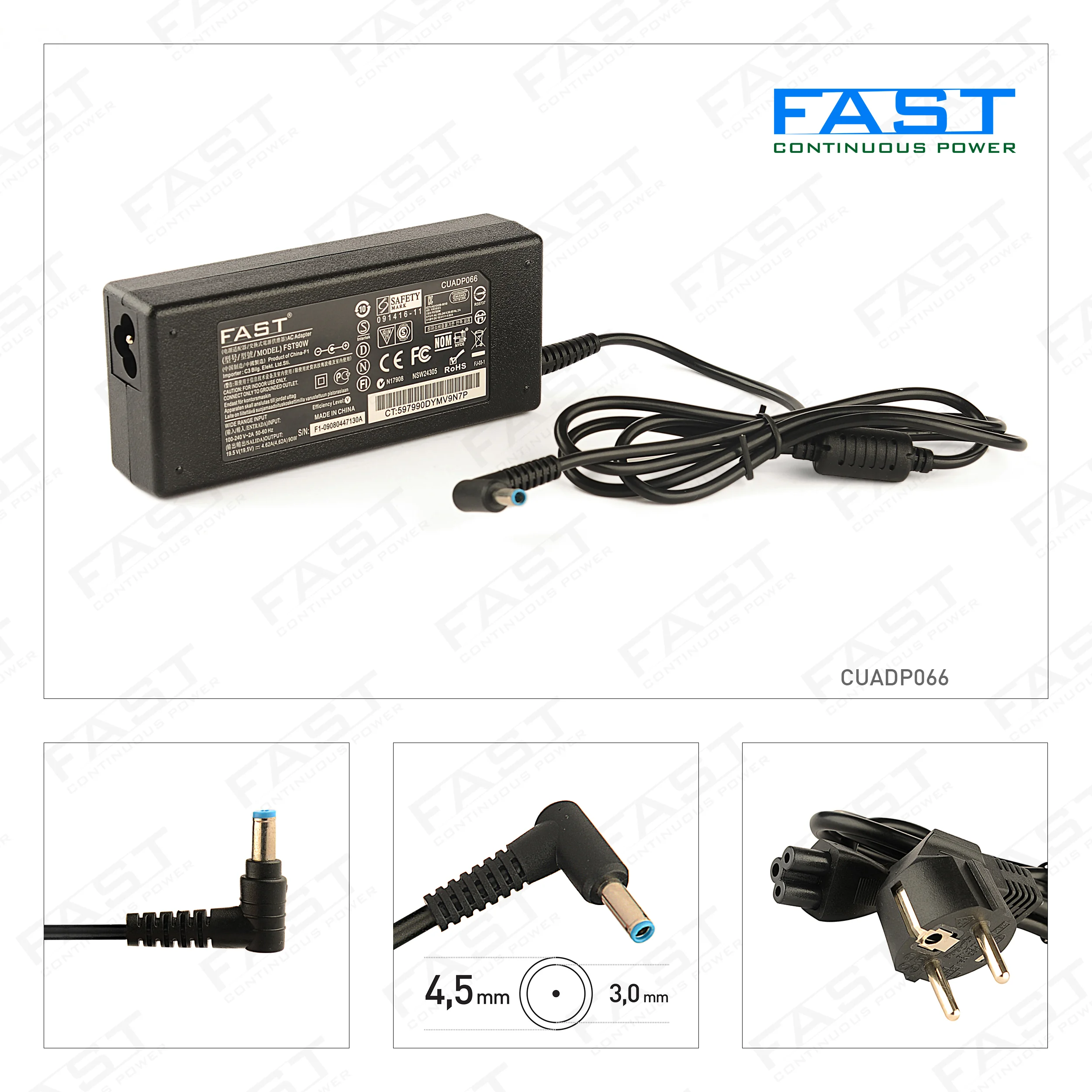 HP ULTRABOOK CUADP066 90W 19.5V 4.62a 4.5 - 3.0mm NOTEBOOK ADAPTÖR CU66