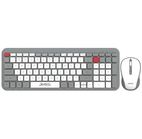 JEDEL WS739 BLUETOOTH COMBO KLAVYE MOUSE SET ( GRİ )