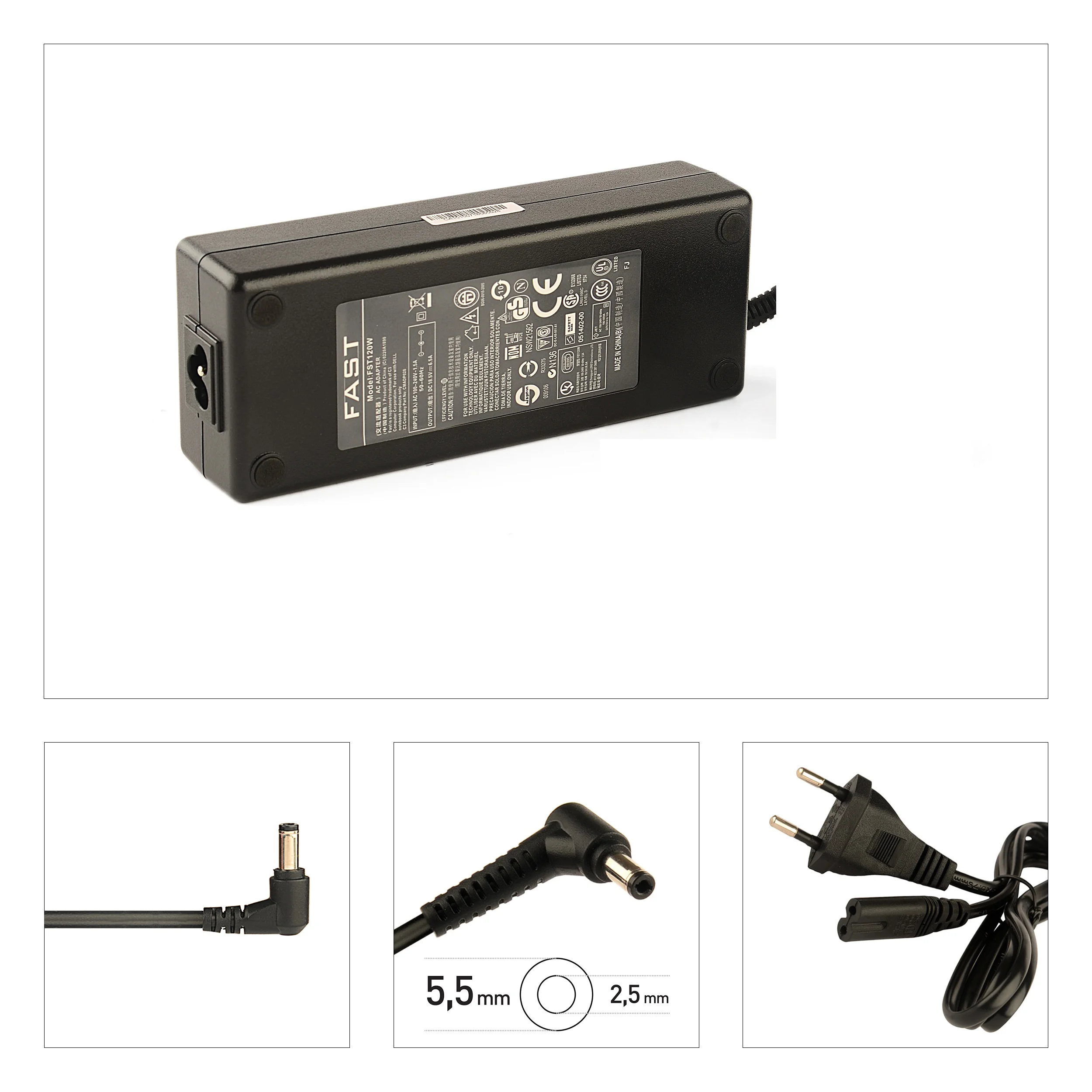 LITEON CMADP061 120W 19V 6.3a 5.5 x 2.5mm NOTEBOOK ADAPTÖR C61