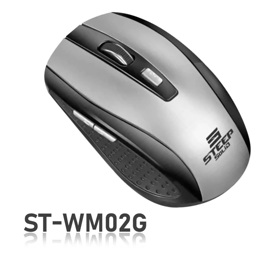 Steep Solid ST-WM02G Optik Kablosuz Wireless Mouse (Gümüş)