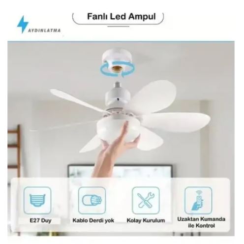 VENTUS TAVAN TİPİ FAN 30W  KUMANDALI