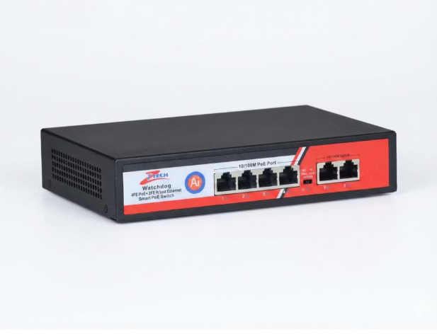 ZTECH ZR-1004 4+2 POE SWİTCH 78W
